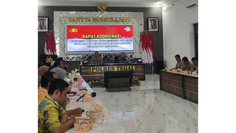 Rapat Sinergitas Polri dan Dinkes Kab. Tegal dalam Program Eliminasi TBC 2026