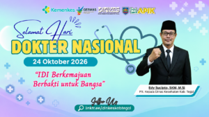 Ucapan Selamat Hari Dokter Nasional 24 Oktober 2025 dari Dinas Kesehatan Kabupaten Tegal